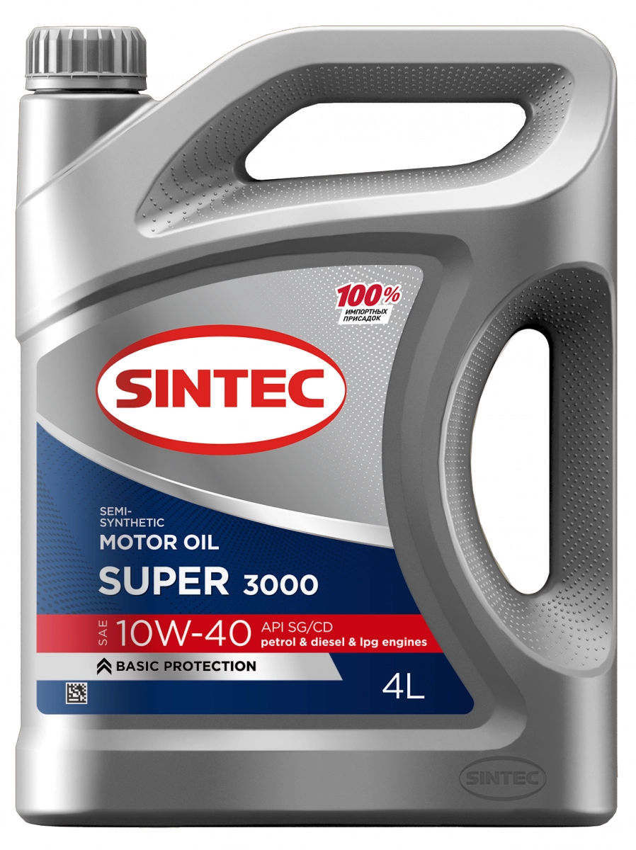 SINTEC Super 3000 10W-40 (SG/CD) п/синт 4л