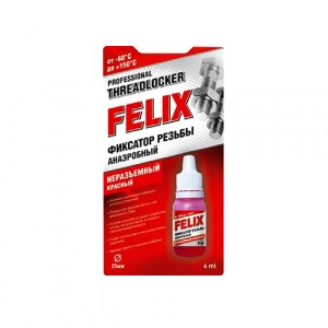 Felix Фиксатор резьбы неразъемный КРАСНЫЙ 6мл