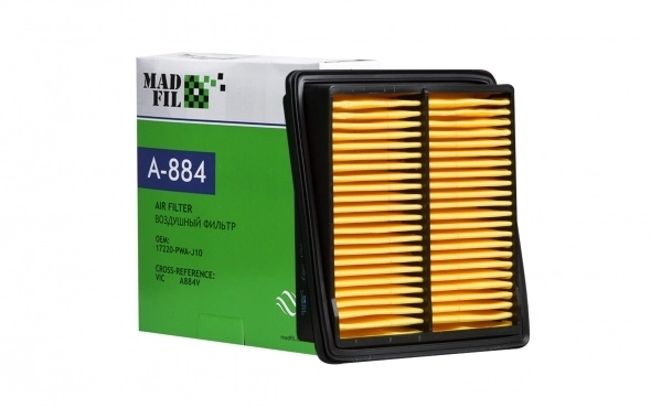 Ф/в MADFIL A-884 (HONDA 17220-PWA-J10)