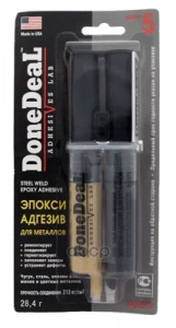 6573 DD 5-минутный 2-х компонентный СЕРЫЙ эпокси-адгезив для металлов 28.4г