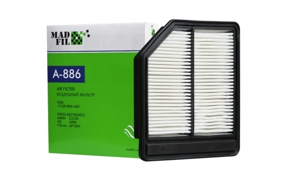 Ф/в MADFIL A-886 (HONDA 17220-RNA-A00)