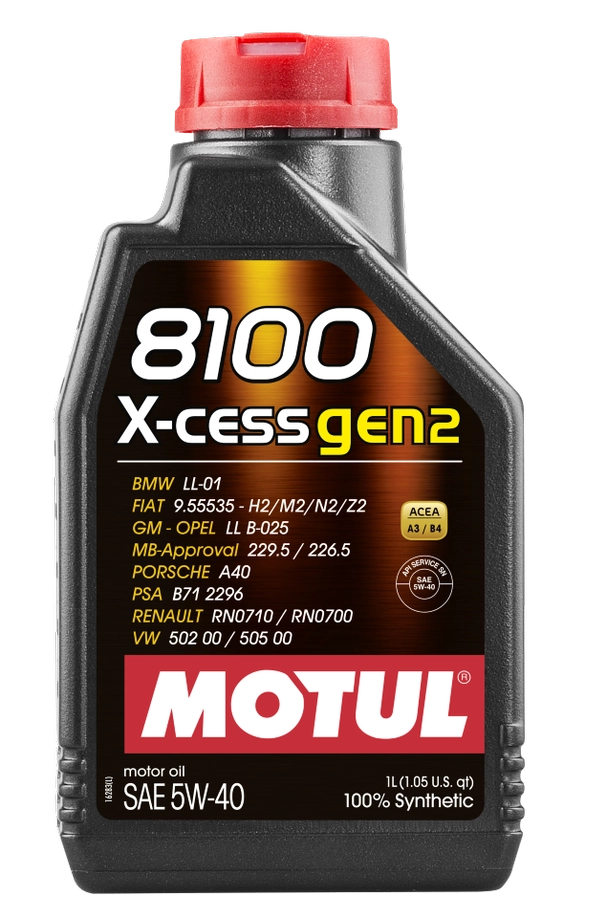 Motul 8100 X-cess_GEN2 5W-40 (SN | A3/B4) синт 1л