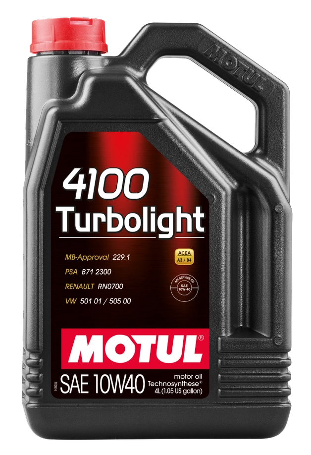 Motul 4100 Turbolight 10W-40 (SM) п/синт 4л