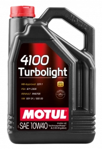 Motul 4100 Turbolight 10W-40 (SM) п/синт 4л