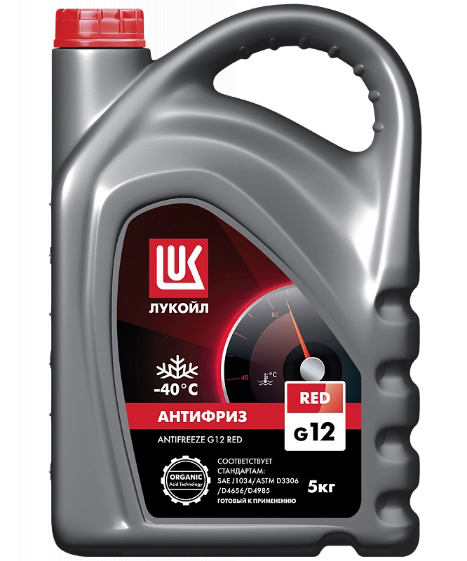 Антифриз ЛУКОЙЛ G12 (красный) 5кг