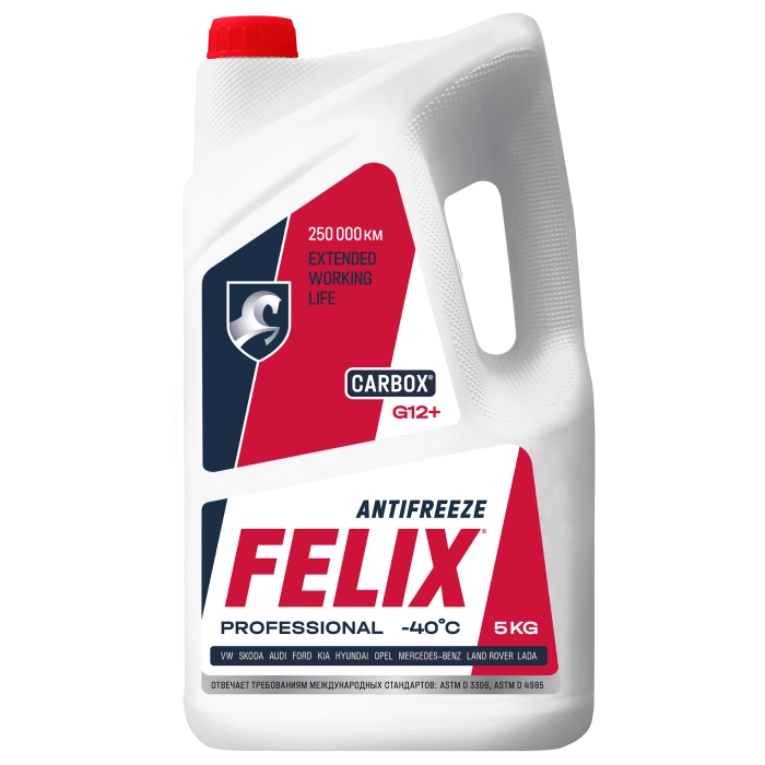 Антифриз Felix Carbox G12+ (красный) 5кг
