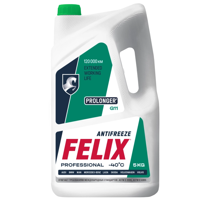 Антифриз Felix Prolonger G11 (зеленый) 5кг