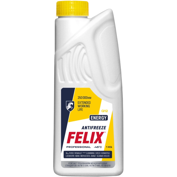 Антифриз Felix Energy G12+ (желтый) 1кг