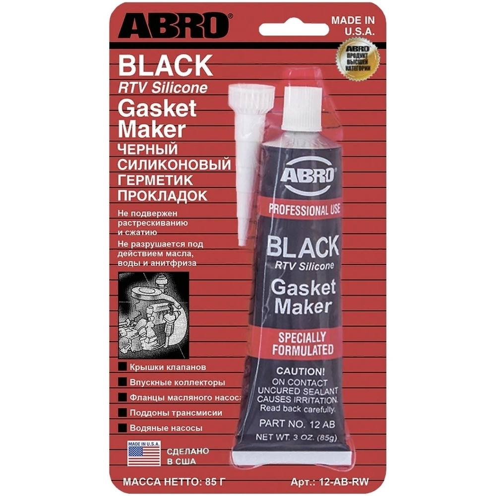 ABRO Герметик прокладок ЧЕРНЫЙ 85г