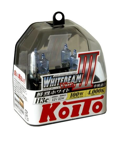 H3C    12V 55W PK22s (Whitebeam)                     KOITO