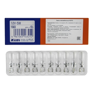 А/бц      12V 5W W2.1x9.5d (номер габарит повт.поворот)   KOITO