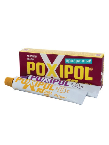 Poxipol холодная сварка прозрачная КРАСНАЯ 70мл