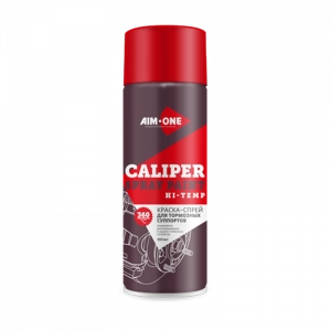 AIM-ONE Краска-спрей для тормозных суппортов КРАСНАЯ (аэроз) 450мл