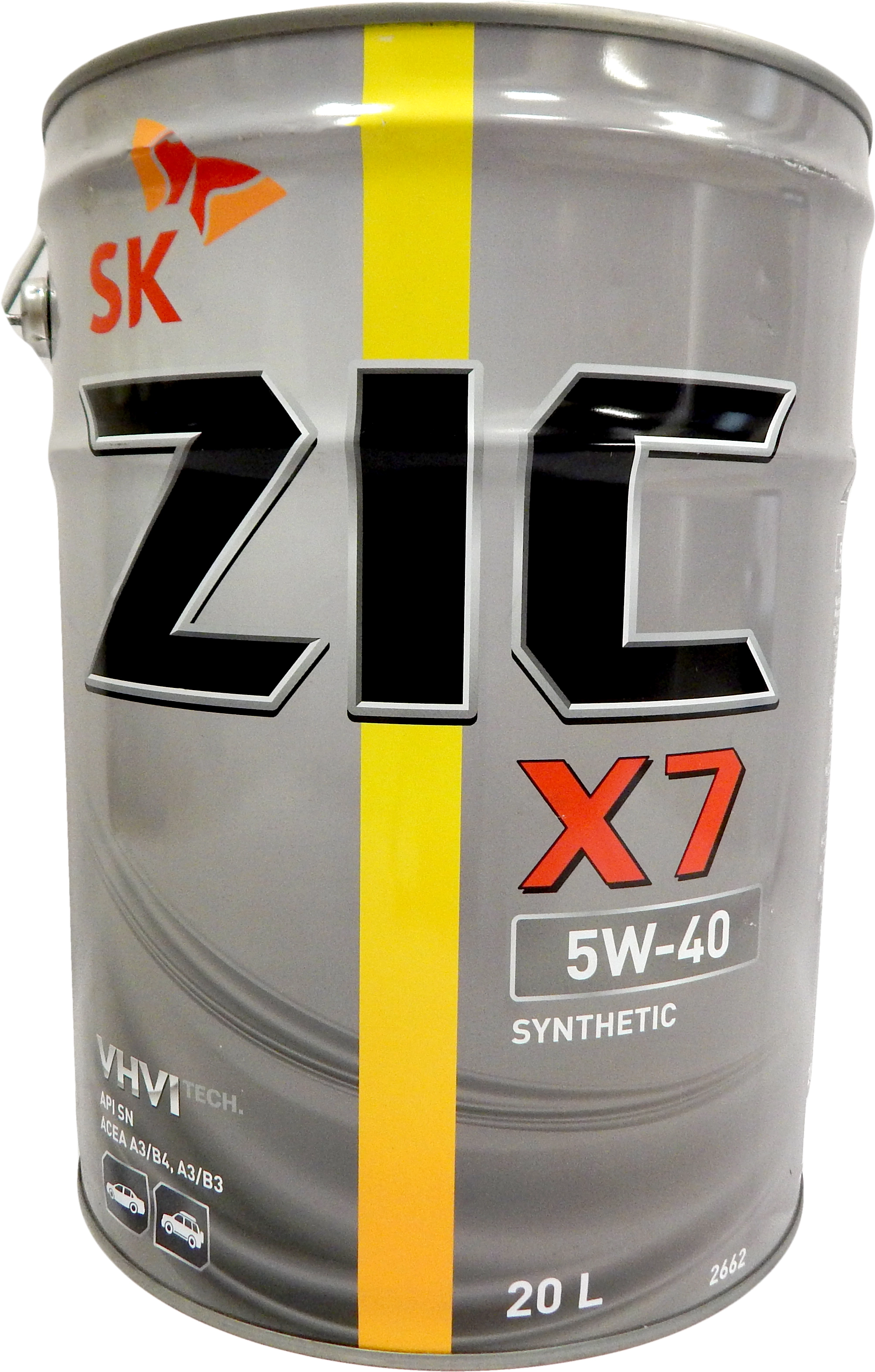 ZIC X7 5W-40 (SN | A3/B4 | 502/505 | 0700/0710) синт 20л