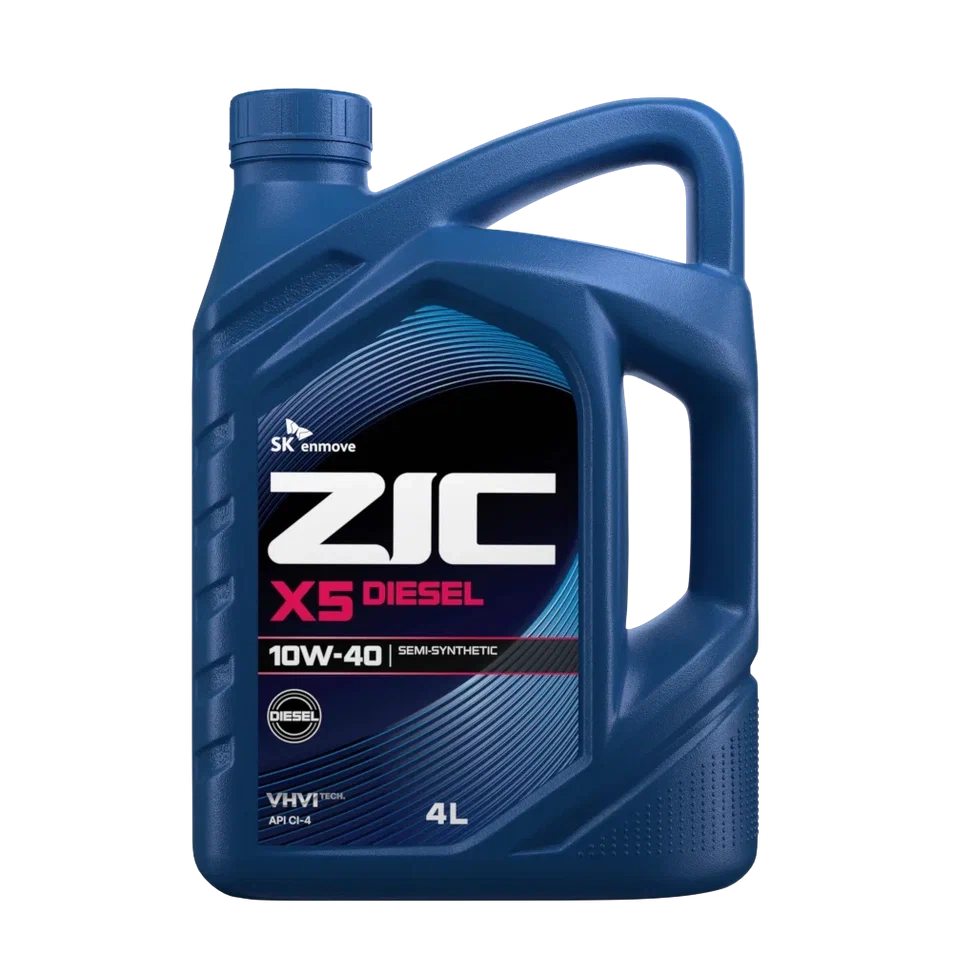 ZIC X5 Diesel 10W-40 (CI-4 | SL) п/синт 4л