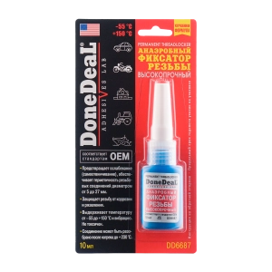 6687 DD Анаэробный фиксатор резьбы высокопрочный КРАСНЫЙ 10мл