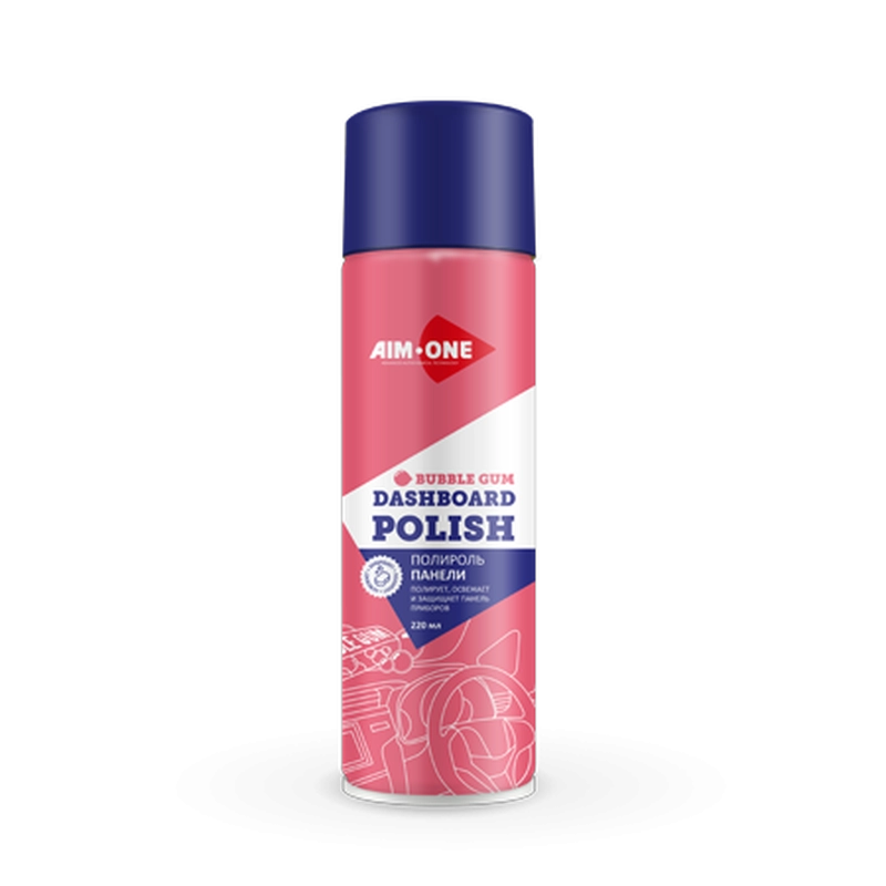 AIM-ONE Полироль панели BUBBLE GUM (аэроз) 840мл