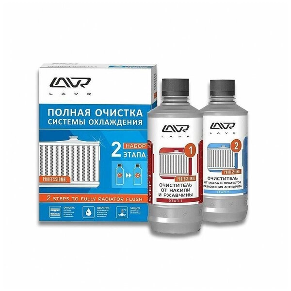 LAVR 1106 Полная очистка системы охлаждения в 2 этапа 310мл