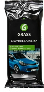 Grass Влажные салфетки для стекол, зеркал, фар