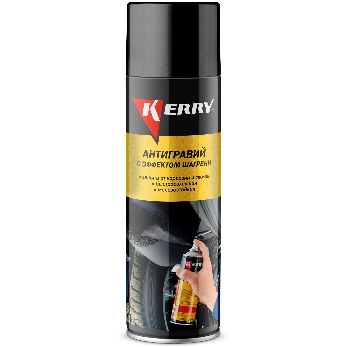 Kerry KR-970.2 Антигравийное покрытие (черный) (аэр) 650мл