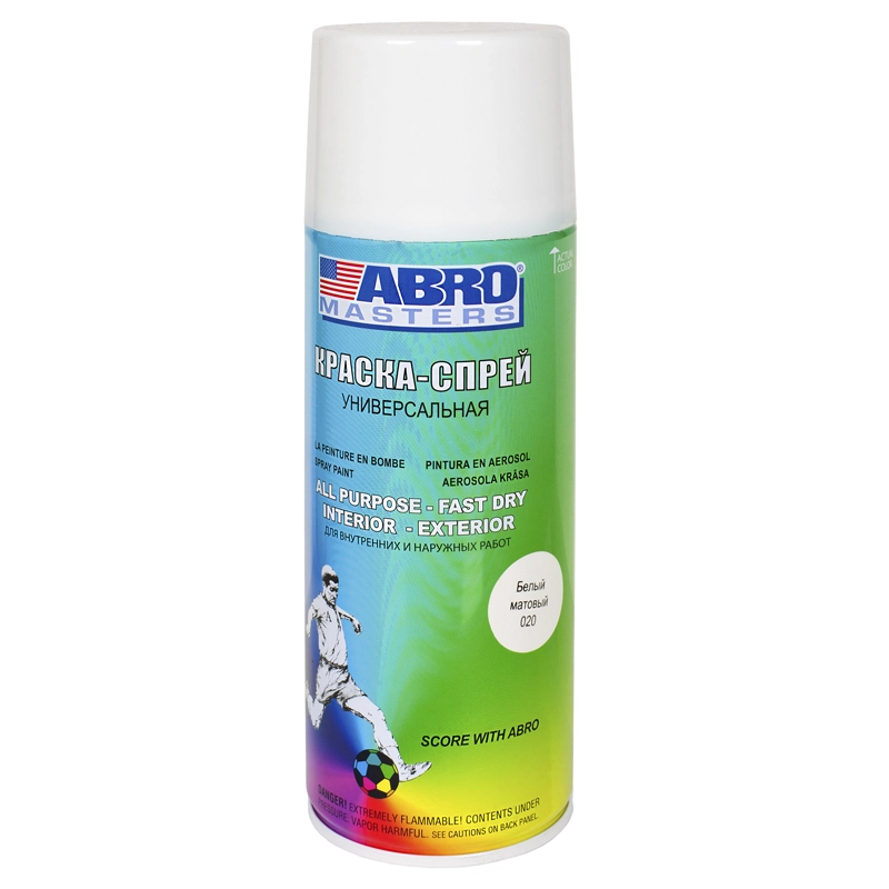ABRO MASTERS №20 краска БЕЛАЯ МАТОВАЯ 400мл