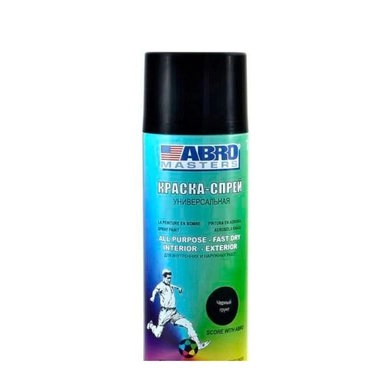 ABRO MASTERS №11 краска ЧЕРНАЯ ГЛЯНЦЕВАЯ 400мл