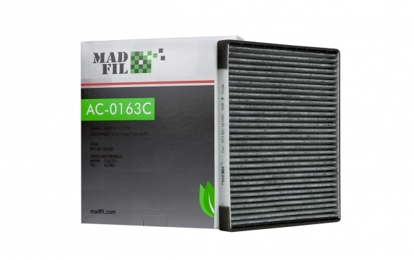 Ф/с MADFIL AC-0163C (HYUNDAI 97133-1E100) угольный