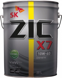 ZIC X7 Diesel 10W-40 (CI-4/SL | E7 | 228.3) синт 20л