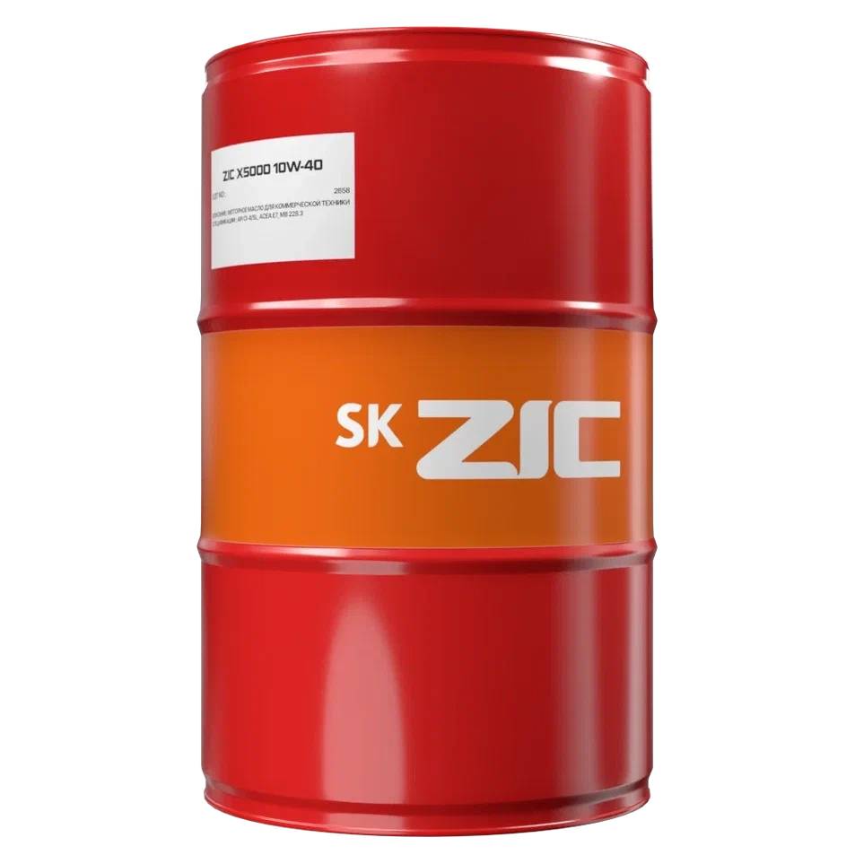 ZIC X5000 Diesel 10W-40 (CI-4/SL | E7 (E5, E3)) п/синт 200л