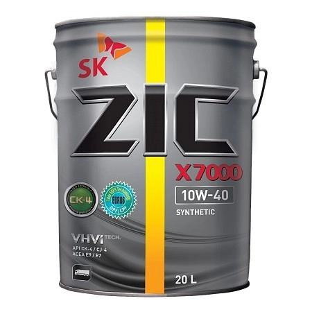 ZIC X7000 Diesel 10W-40 (CK-4 | E9 E7) синт 20л