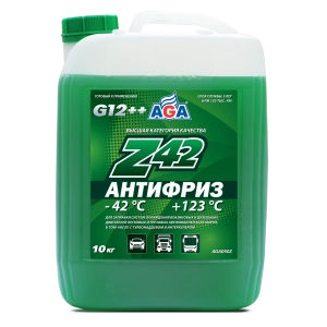 Антифриз AGA G12++ (зеленый) -42°C 10л