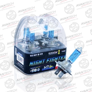 H7      12V 55W (100W) 5000K PX26d Комплект 2шт AVANTECH