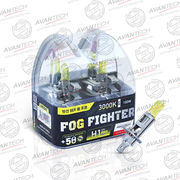 H1      12V 55W (100W) 3000K P14.5s Комплект 2шт AVANTECH