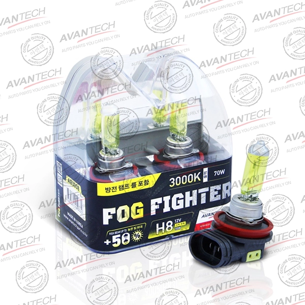 H8      12V 35W (70W) 3000K PGJ19 Комплект 2шт AVANTECH