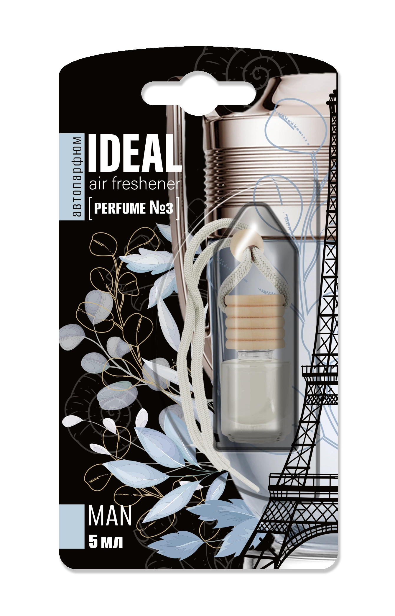 IDEAL PARFUM флакон с деревянной крышкой №3 5мл