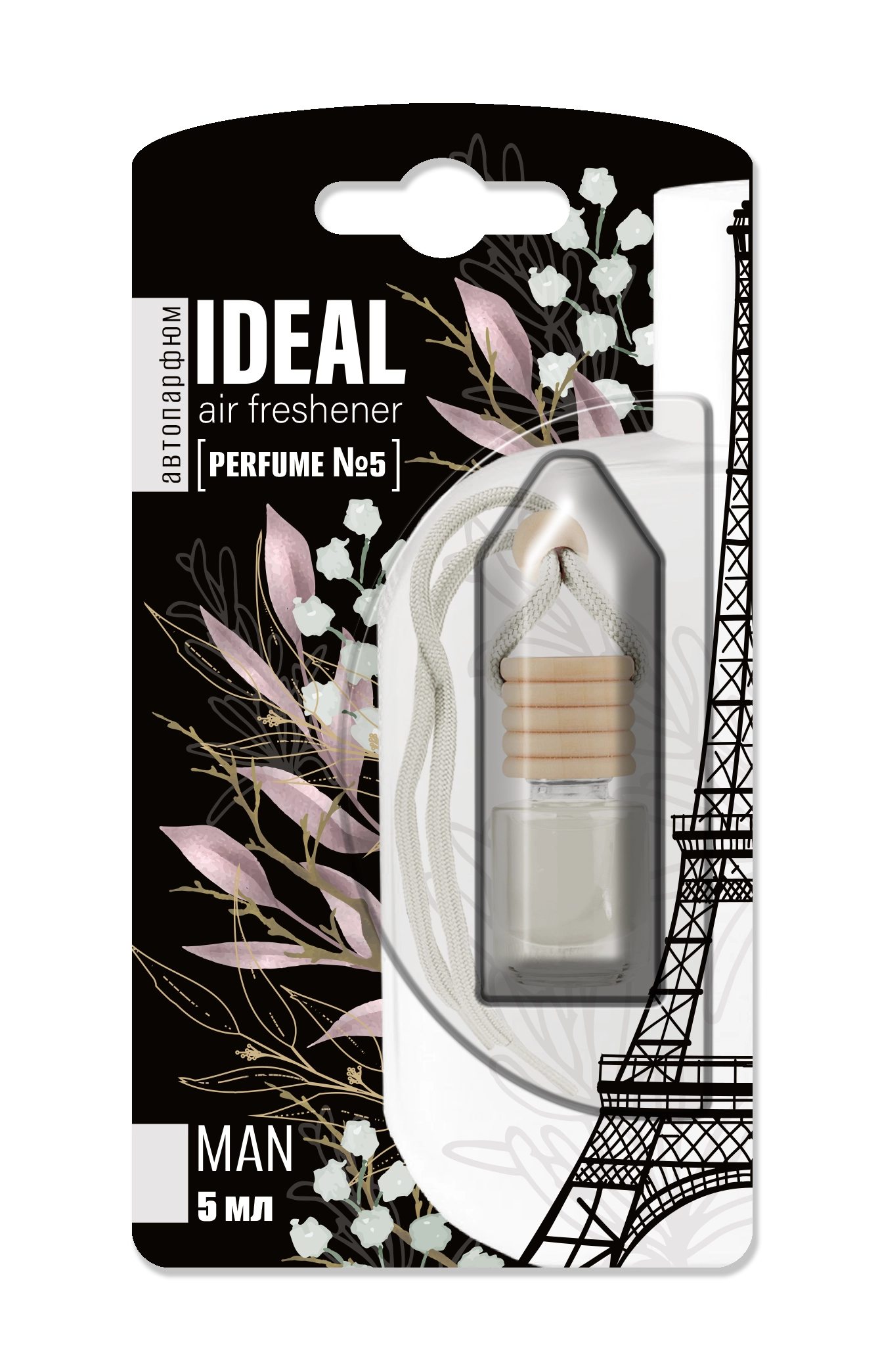 IDEAL PARFUM флакон с деревянной крышкой №5 5мл