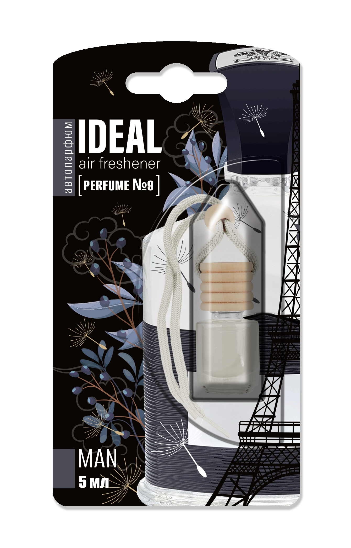 IDEAL PARFUM флакон с деревянной крышкой №9 5мл