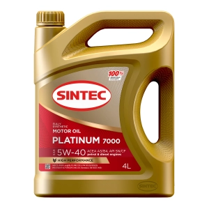 SINTEC Platinum 7000 5W-40 (SN/CF | A3/B4) синт 4л