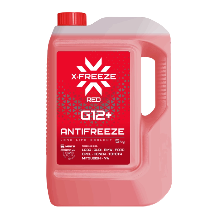 Антифриз X-Freeze Red G12+  (красный) 5кг