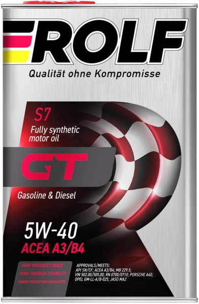 ROLF GT 5W-40 (SN/CF | A3/B4) синт 4л