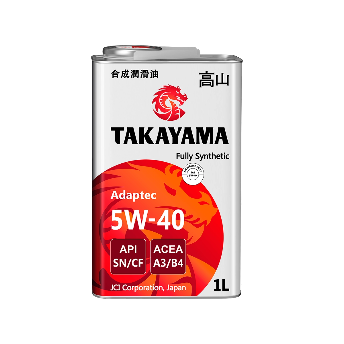 TAKAYAMA Adaptec 5W-40 (SN/CF | A3/B4) синт 1л
