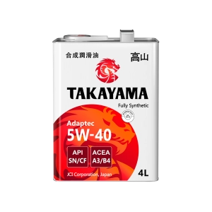 TAKAYAMA Adaptec 5W-40 (SN/CF | A3/B4) синт 4л