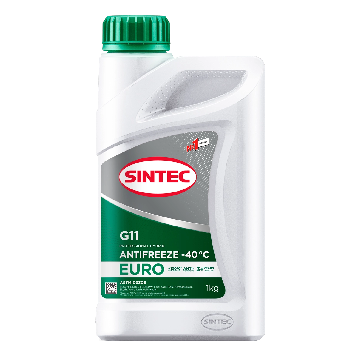 Антифриз Sintec Euro G11 -40*С (зеленый) 1кг