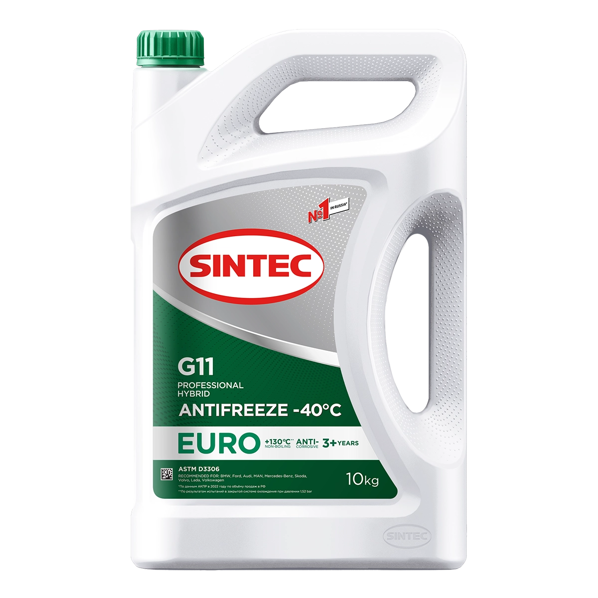 Антифриз Sintec Euro G11 -40*С (зеленый) 10кг