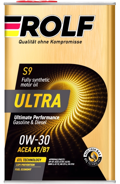 ROLF ULTRA 0W-30 (SP | A7/B7) PAO синт 1л