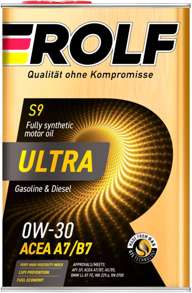 ROLF ULTRA 0W-30 (SP | A7/B7) PAO синт 4л