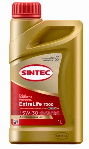 SINTEC ExtraLife 7000 5W-30 (SL/CF | A3/B4) синт 1л