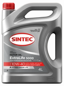 SINTEC ExtraLife 5000 10W-40 (SL/CF | A3/B4) п/синт 4л