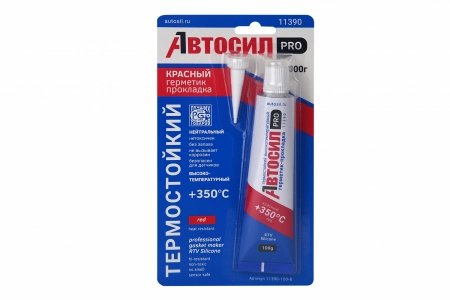 Герметик-прокладка АВТОСИЛ PRO ультрастойкий красный 100г