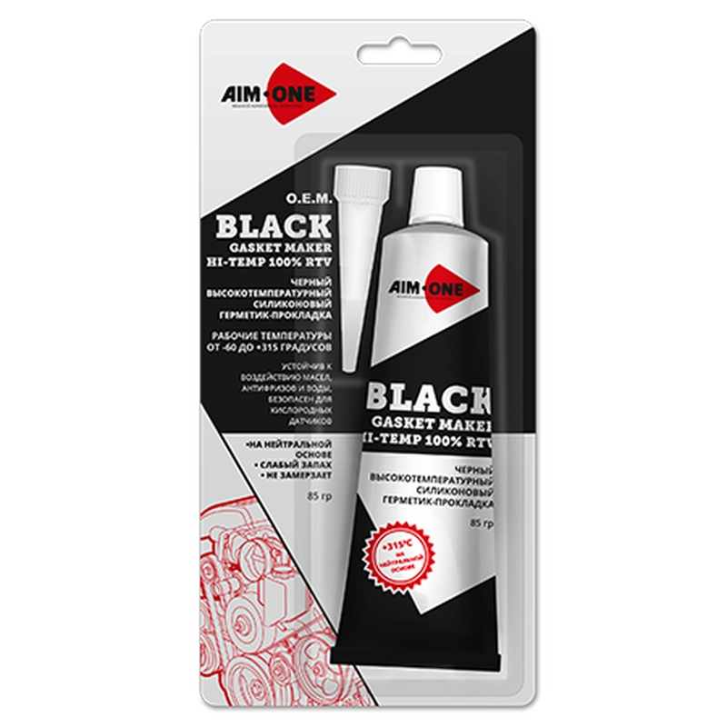AIM-ONE Герметик прокладка ЧЕРНЫЙ 85г